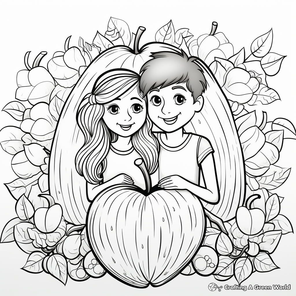 Loving 'Kindness' Fruit of the Spirit Coloring Pages 3