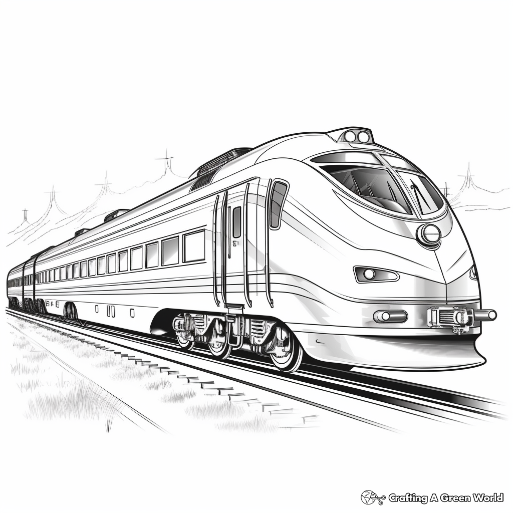 Luxury Orient Express Train Coloring Pages 1