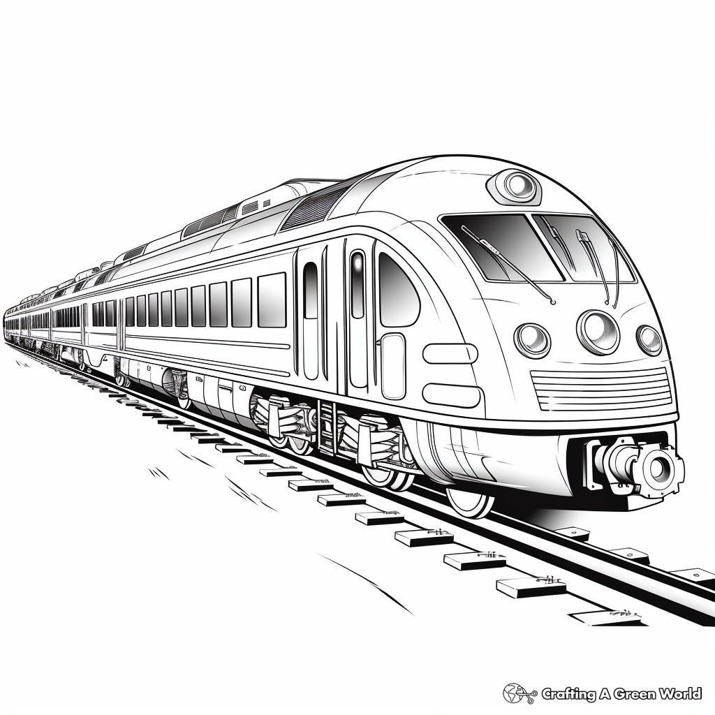 Luxury Orient Express Train Coloring Pages 2