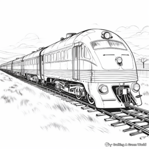 Luxury Orient Express Train Coloring Pages 3