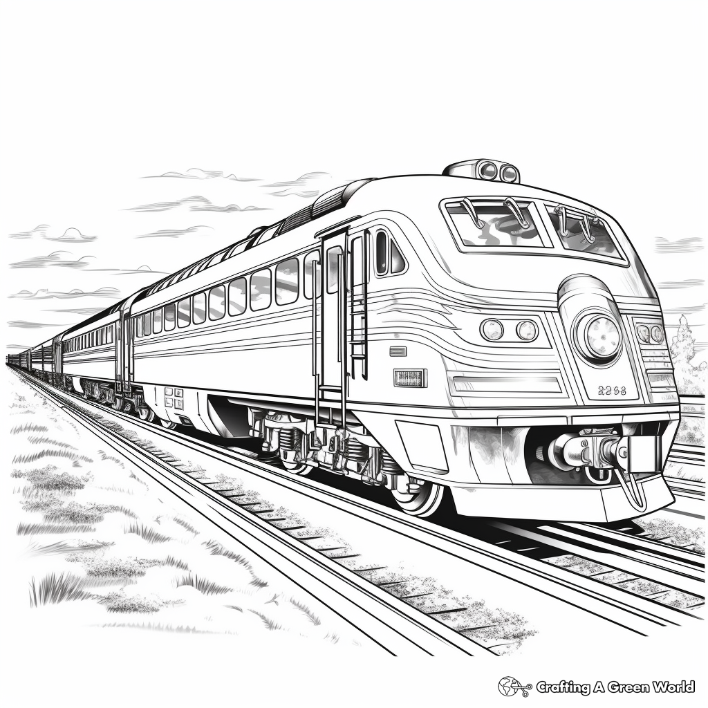 Luxury Orient Express Train Coloring Pages 4
