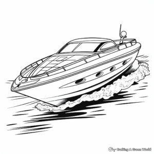 Luxury Yacht Coloring Pages for All Ages 3