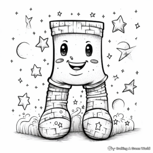Magic Socks Coloring Pages for Imaginative Kids 4