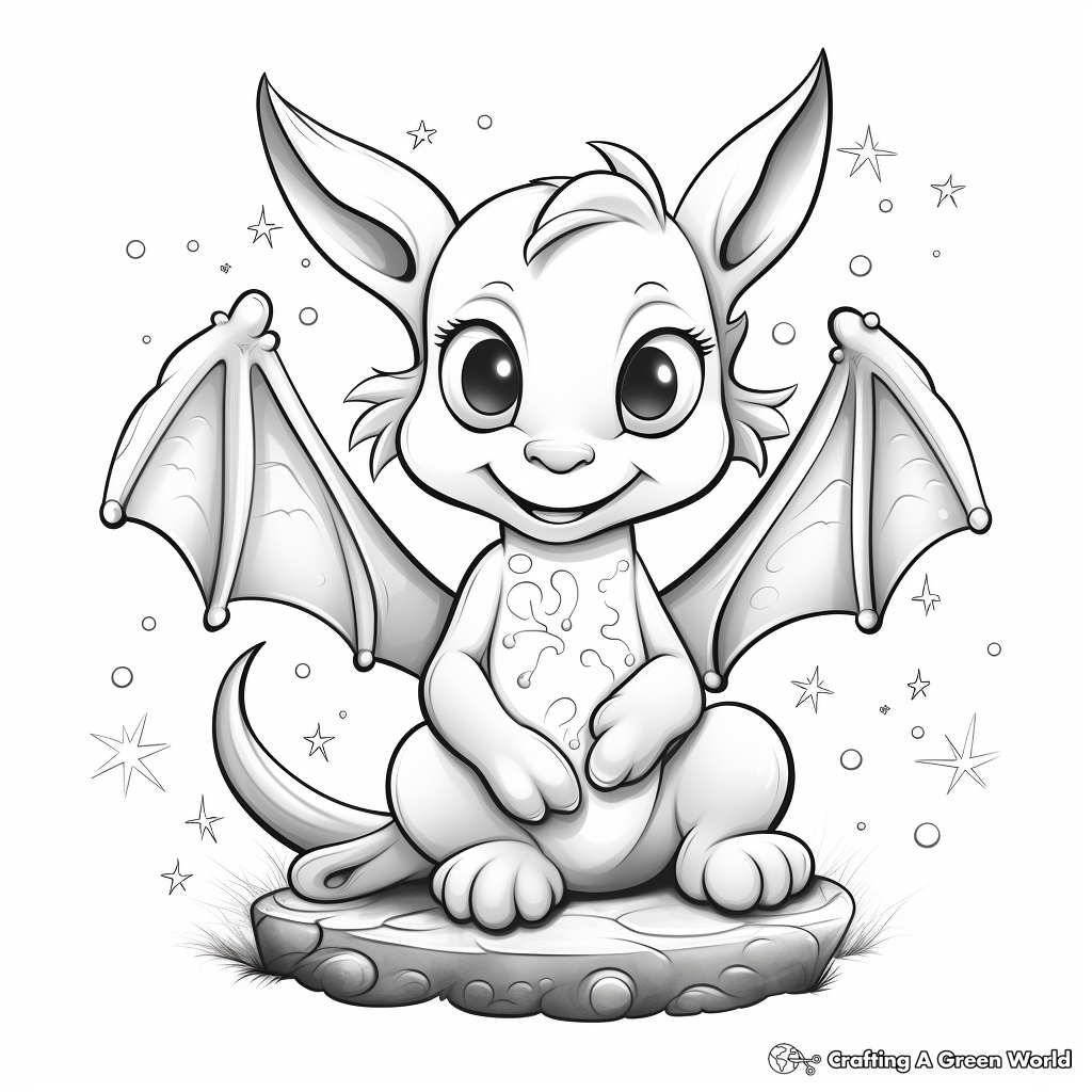 Magical Dragon Coloring Pages 4