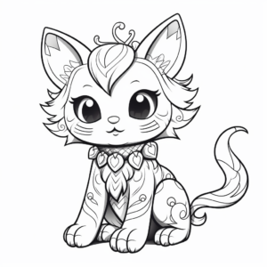 Magical Kitty Fairy Coloring Pages for All Ages 4