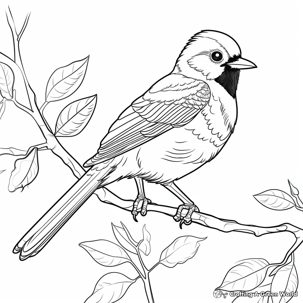 Magical Magpie Coloring Pages 3
