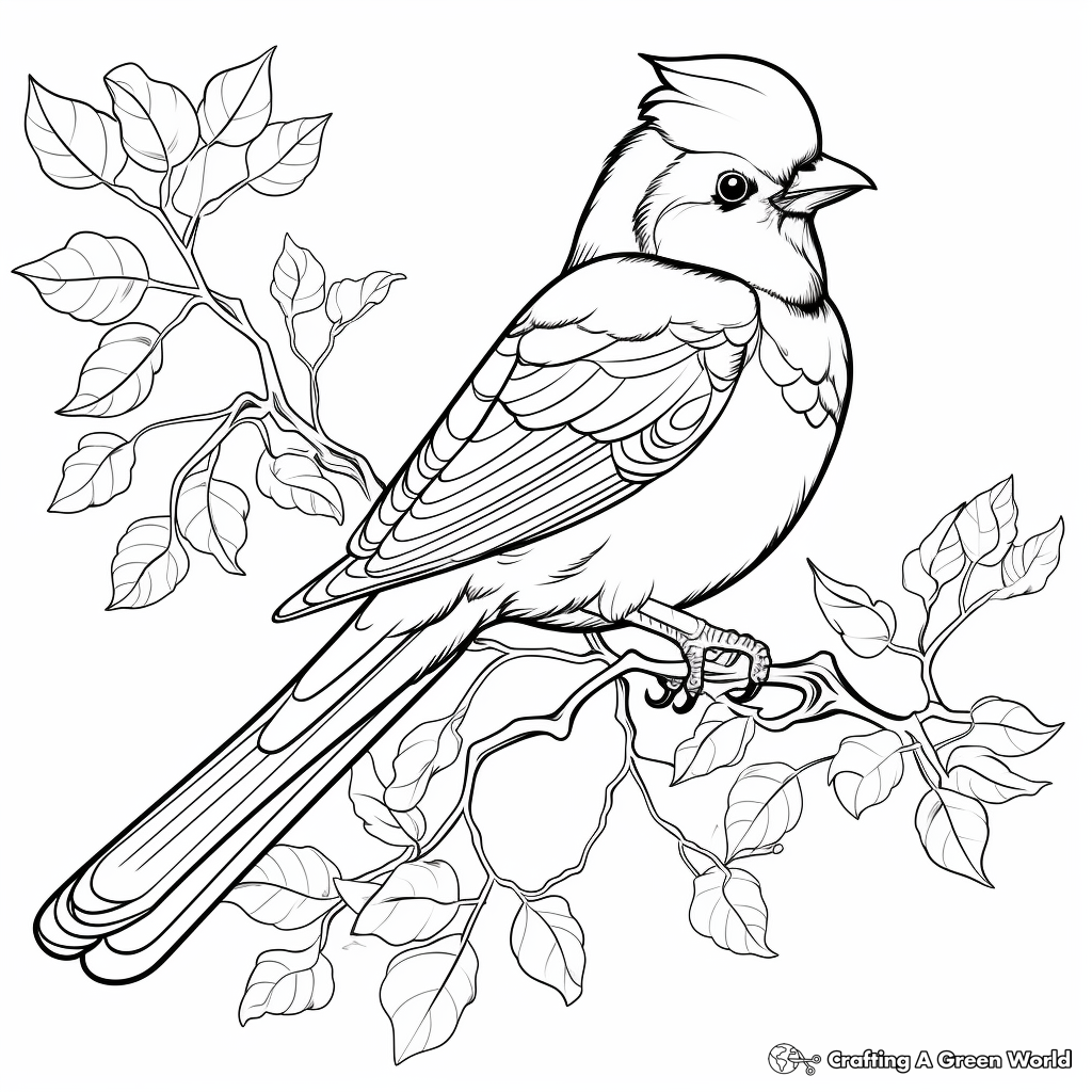 Magical Magpie Coloring Pages 4