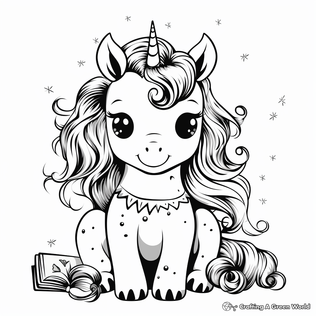 Magical Unicorn Coloring Pages 3