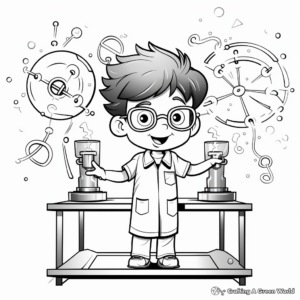 Magnet-Related Science Experiment Coloring Pages 2