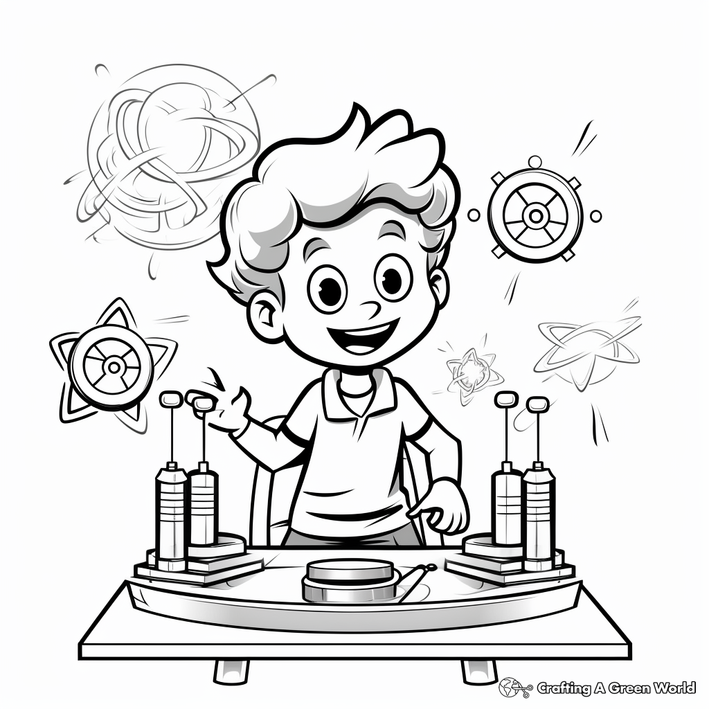 Magnet-Related Science Experiment Coloring Pages 3