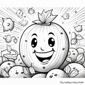 Magnificent 'Goodness' Fruit of the Spirit Coloring Pages 1