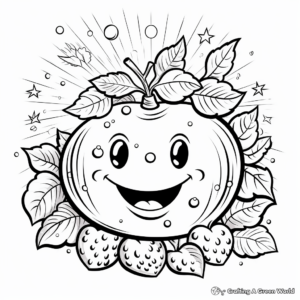 Magnificent 'Goodness' Fruit of the Spirit Coloring Pages 2