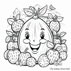 Magnificent 'Goodness' Fruit of the Spirit Coloring Pages 4