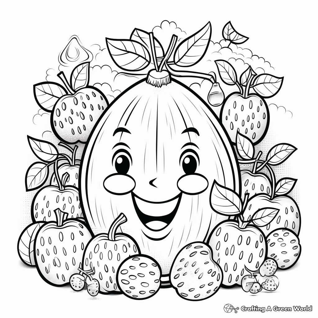 Magnificent 'Goodness' Fruit of the Spirit Coloring Pages 4