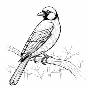 Magpie Crow Species Coloring Pages 3