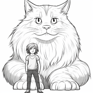 Maine Coon: The Gentle Giants Kitty Coloring Pages 1