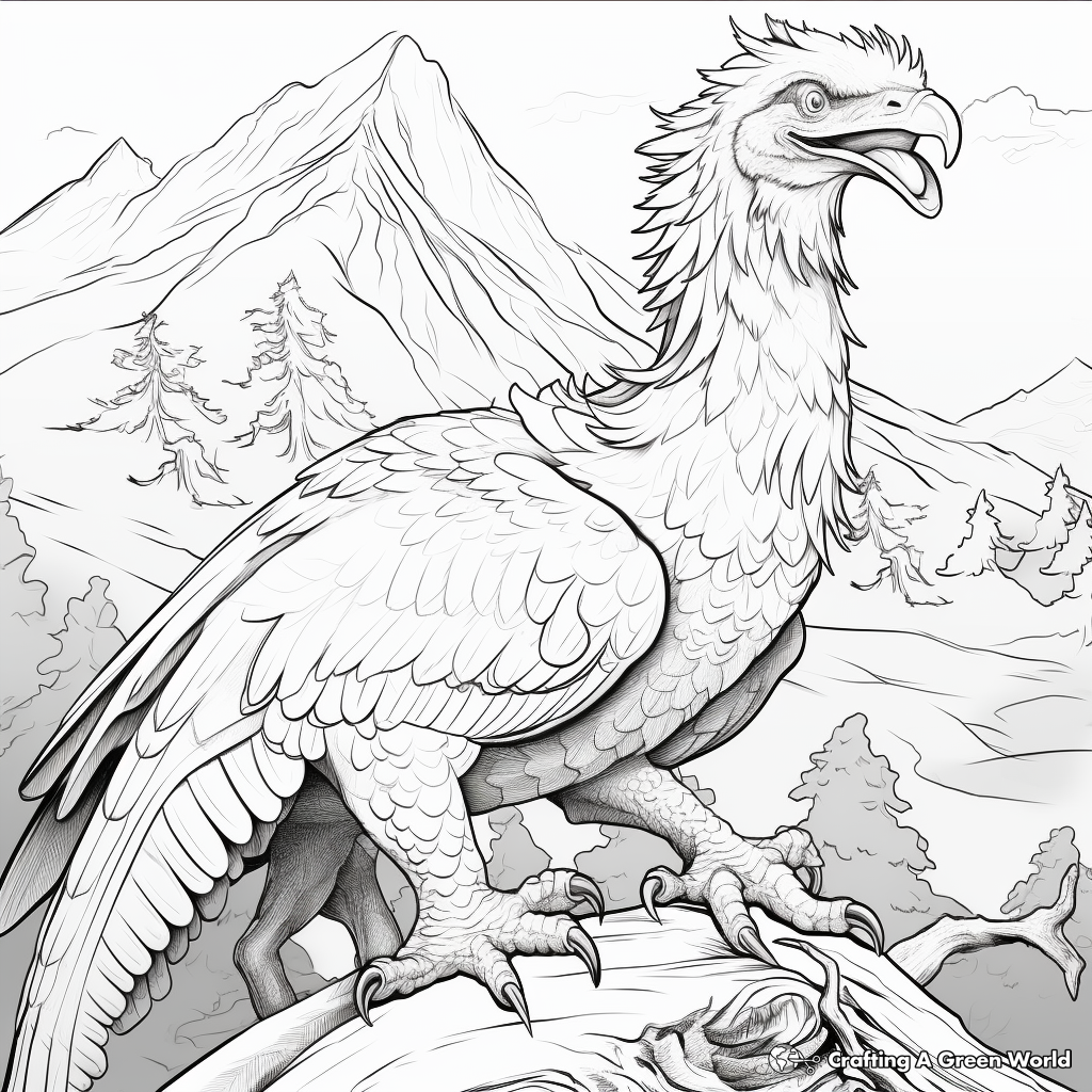 Majestic Adult Utahraptor Coloring Pages 4
