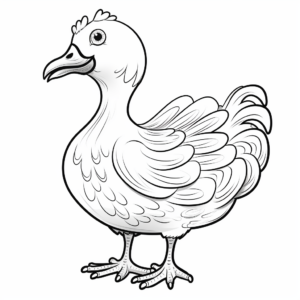 Majestic Dodo Bird Coloring Pages 4