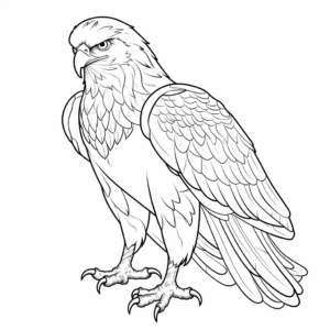 Majestic Golden Eagle Coloring Pages 2