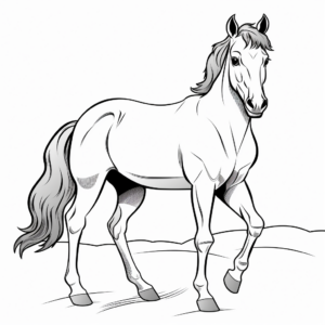 Majestic Horse Coloring Pages for Horse Lovers 1