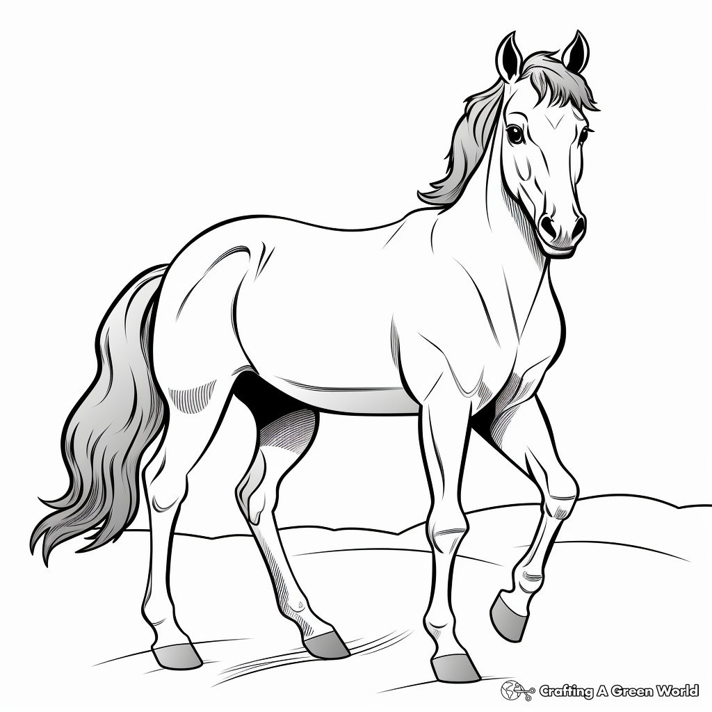 Majestic Horse Coloring Pages for Horse Lovers 1