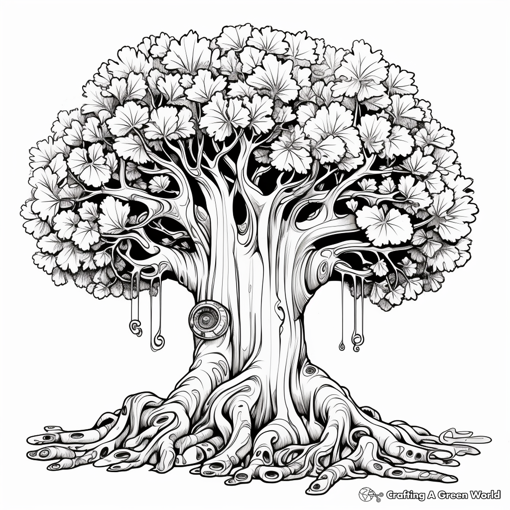 Majestic Redwood Tree Coloring Pages 4