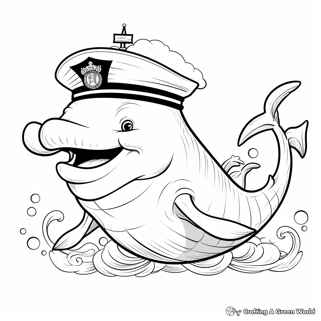 Majestic Whale Coloring Pages 2