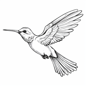 Male and Female Hummingbird Coloring Pages 3