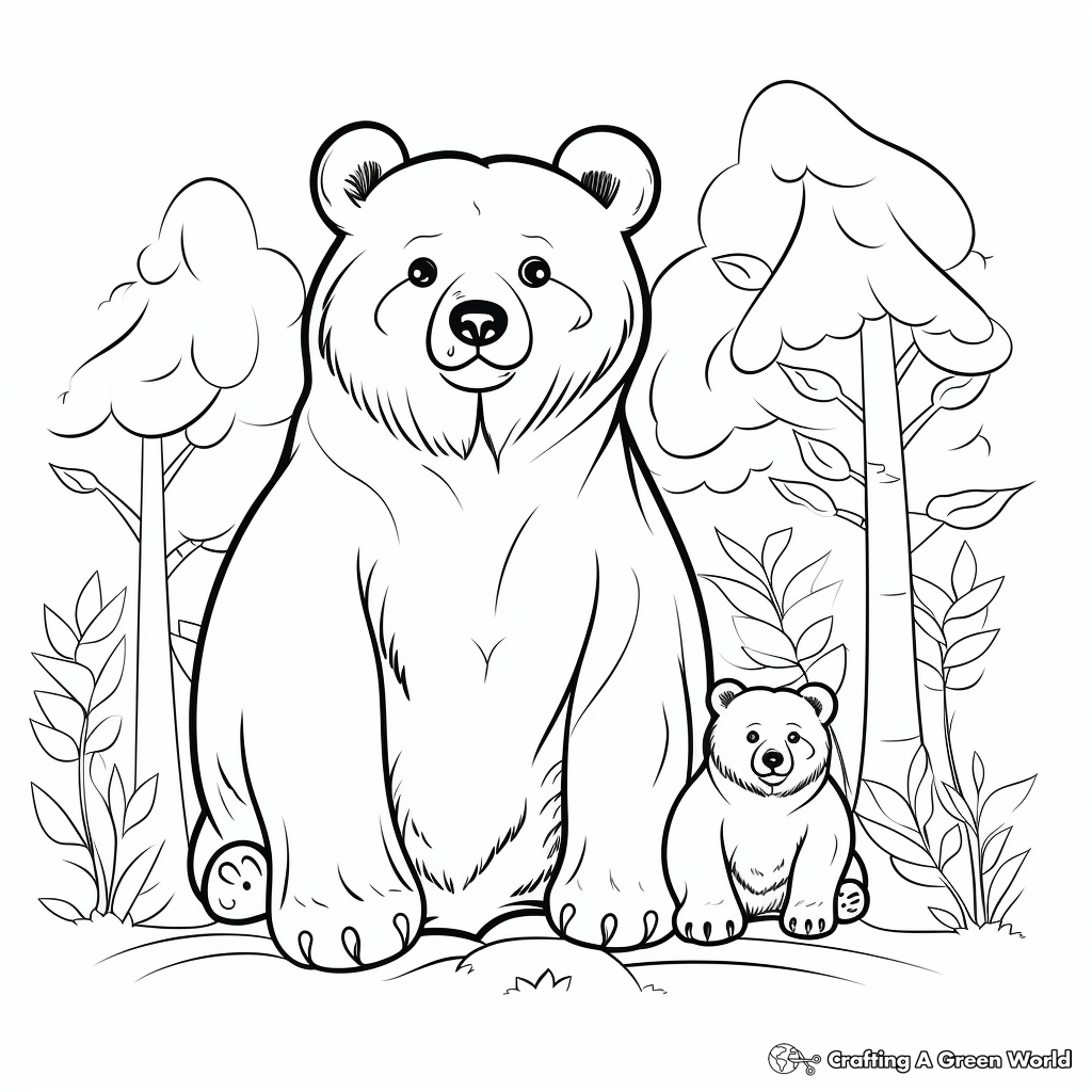 Mama Bear's Day Off Coloring Pages 1
