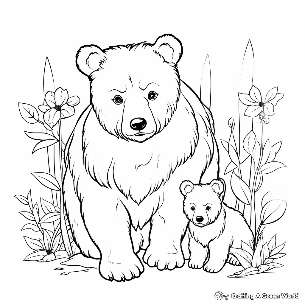 Mama Bear's Day Off Coloring Pages 4