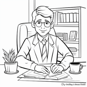 Managerial Administrative Professionals Coloring Pages 4