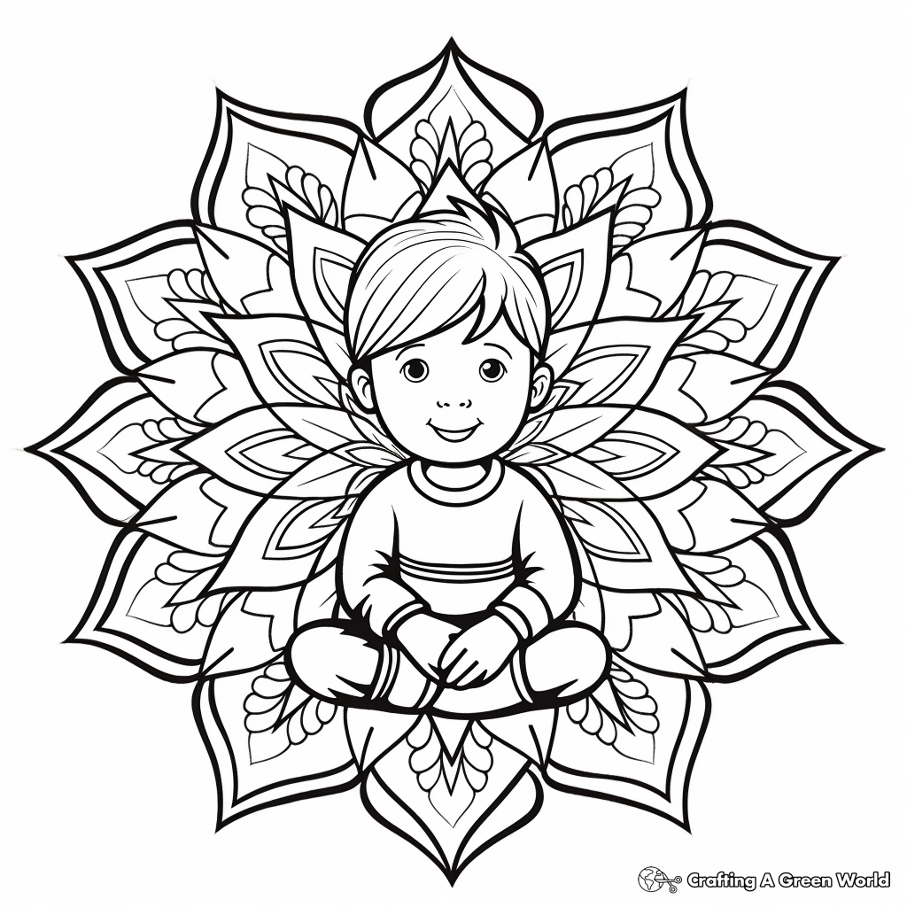 Mandala Coloring Pages for Mindfulness Practice 1