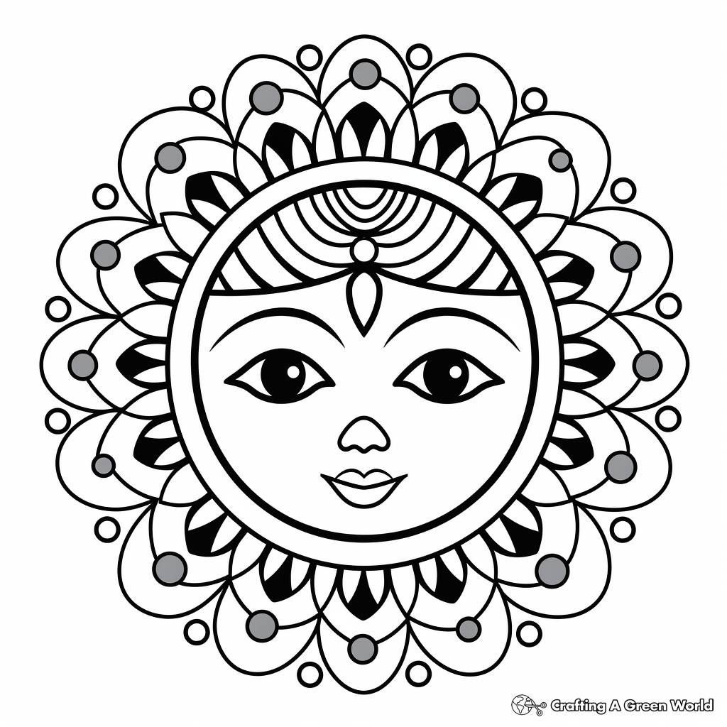 Mandala Coloring Pages for Mindfulness Practice 3