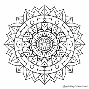 Mandala Coloring Pages for Mindfulness Practice 4
