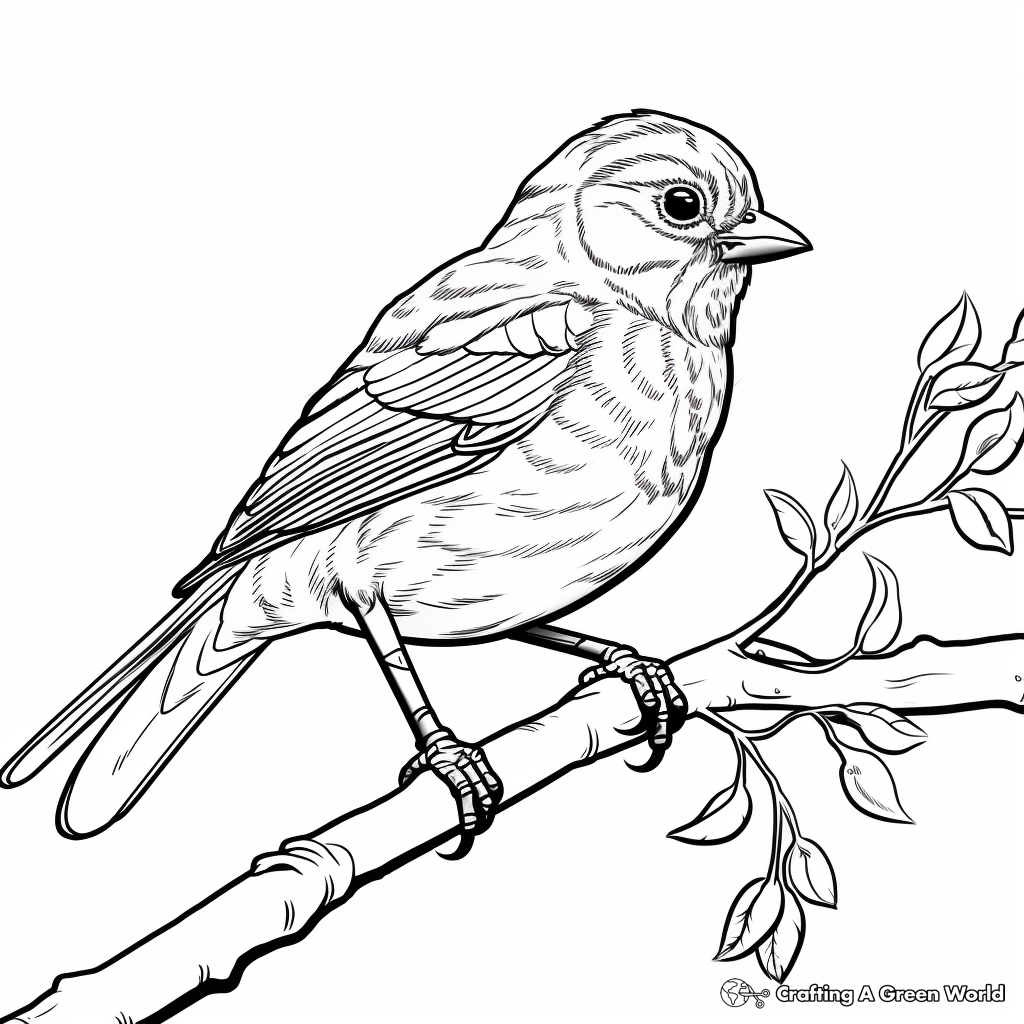 Marais Oriole Coloring Pages for Bird Enthusiasts 2