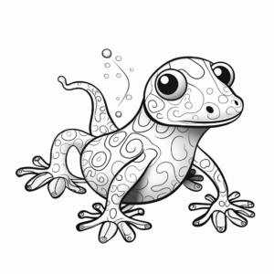 Marbled Salamander Coloring Pages for Kids 2