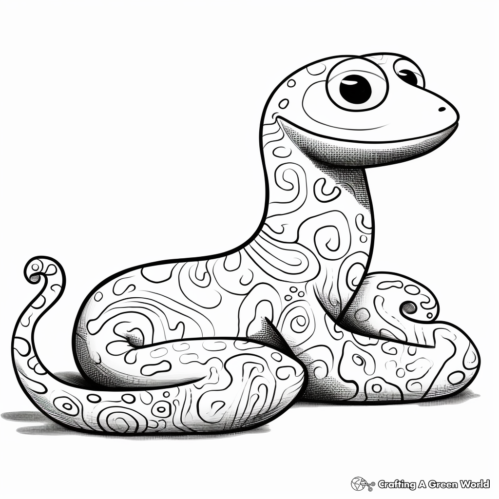 Marbled Salamander Coloring Pages for Kids 4
