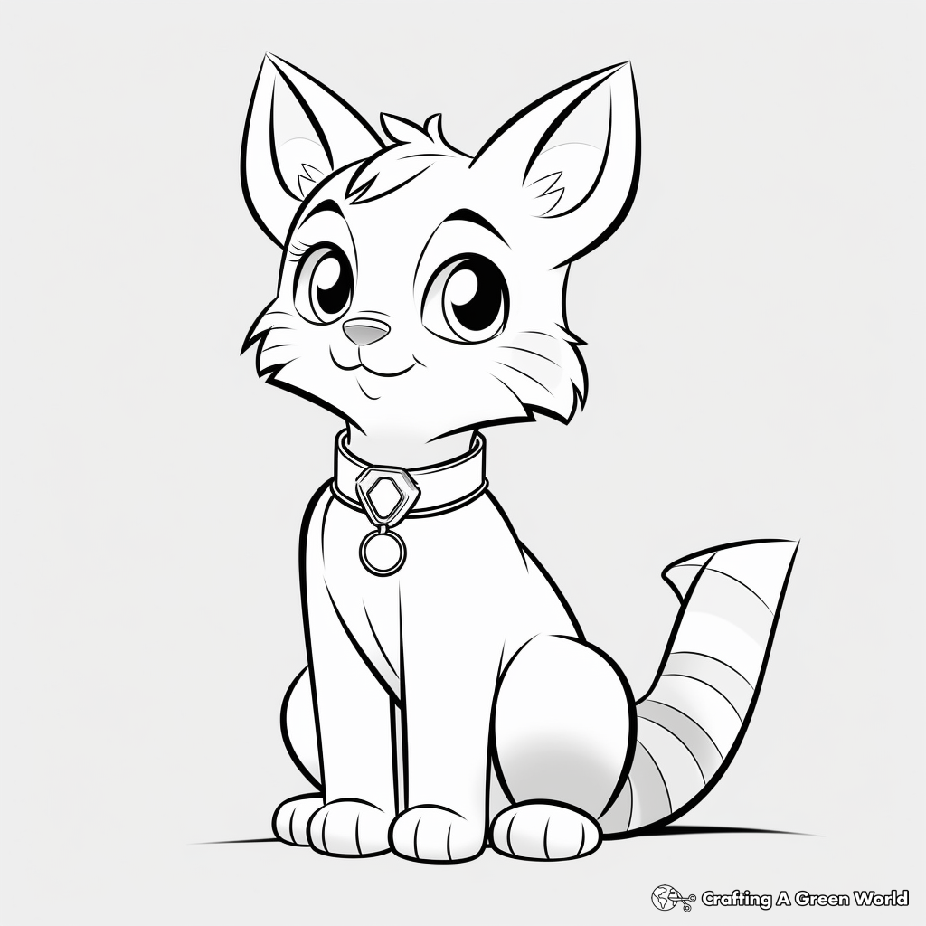 Marie from The Aristocats Coloring Pages 1