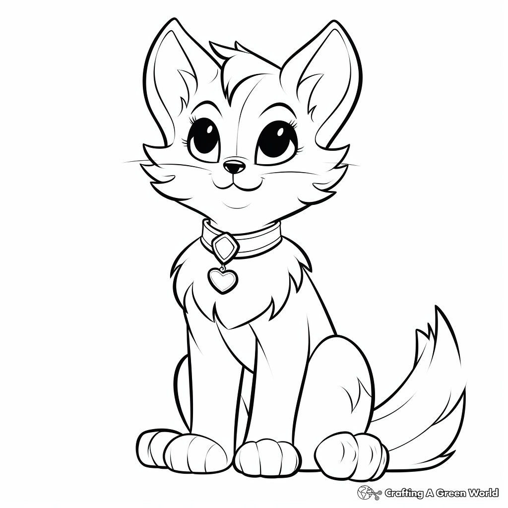 Marie from The Aristocats Coloring Pages 2