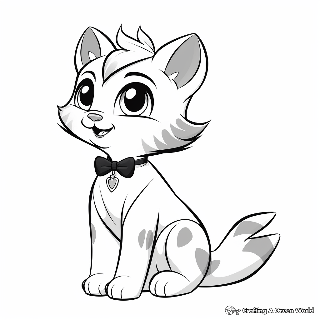 Marie from The Aristocats Coloring Pages 3
