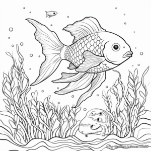 Marine Life Earth Coloring Pages 1