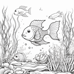 Marine Life in the Ocean Coloring Pages 3