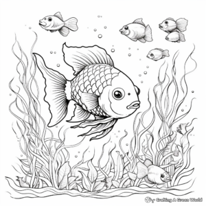 Marine Life in the Ocean Coloring Pages 4