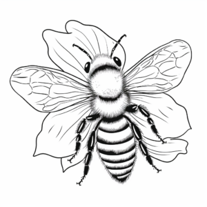 Mason Bee and Lily Coloring Pages for Children 1
