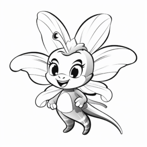 Mason Bee and Lily Coloring Pages for Children 3
