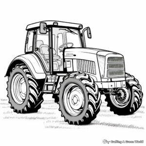 Massey Ferguson Tractor Coloring Activity Pages 2