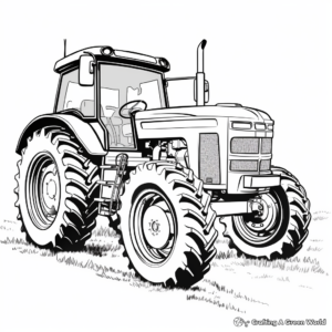 Massey Ferguson Tractor Coloring Activity Pages 3