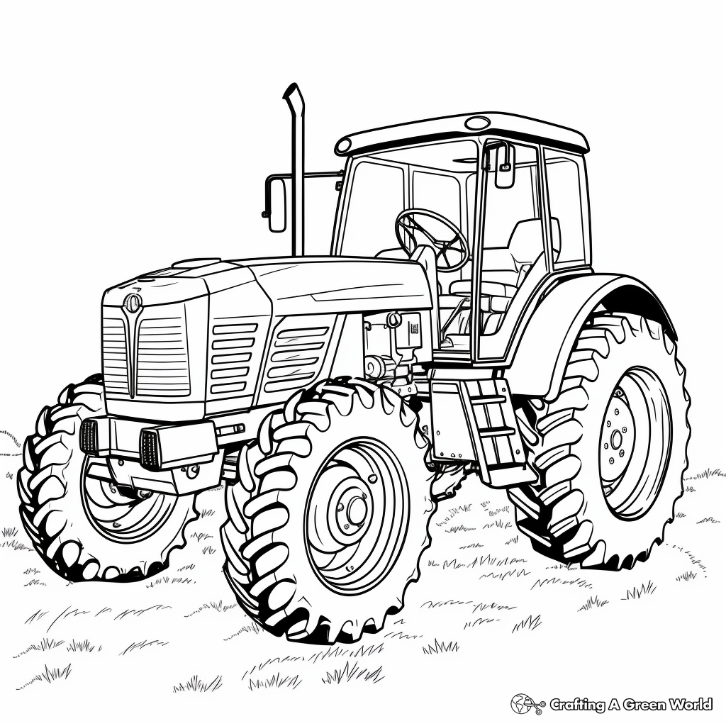 Massey Ferguson Tractor Coloring Activity Pages 4