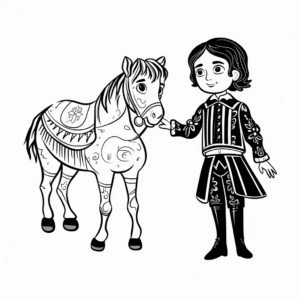 Matador and Bull, Spanish Culture Coloring Pages 2