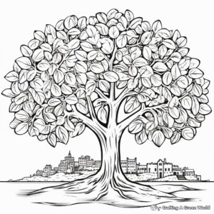Mediterranean Fig Tree Coloring Pages 2